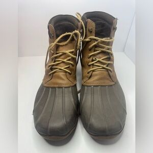 Men's Brown and Gray Sperry  Duck Boots Size 13M